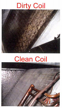 AC Evaporator Coil - Before & After Tune-Up