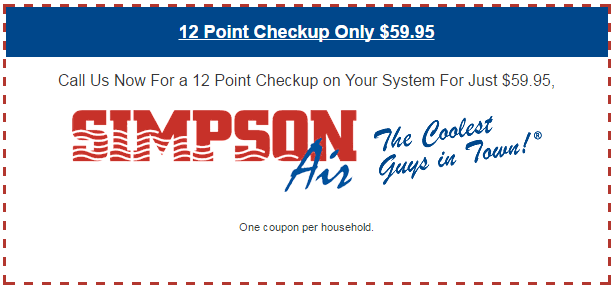 12 Point Checkup Only $59.95